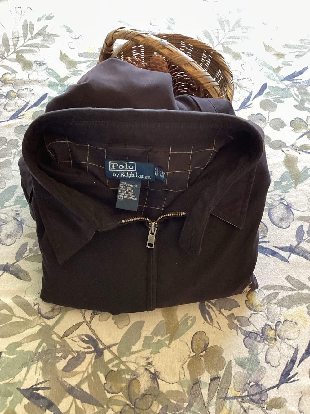 Ralph Lauren Black Microfiber Harrington Jacket 3XB - One Owner
